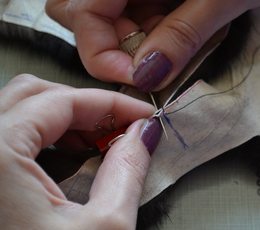 Now you need make second stitch