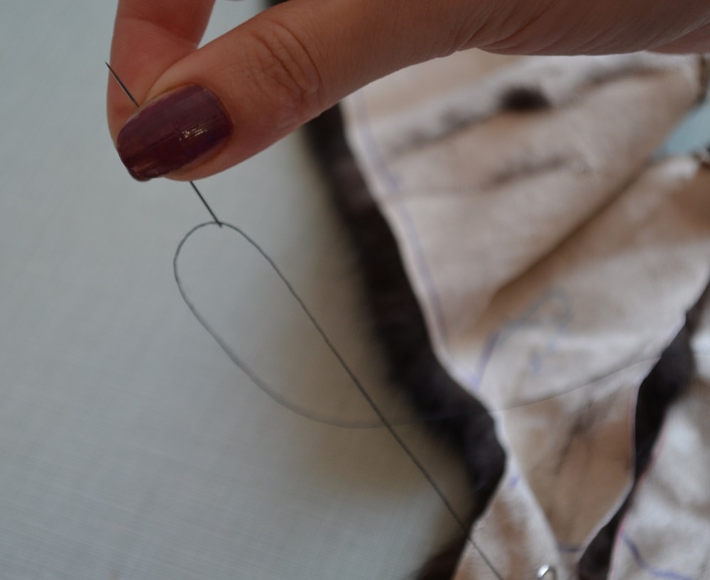 Sewing thread must be thin and strong