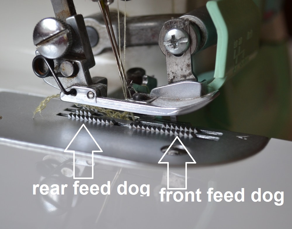 Differential feed dogs