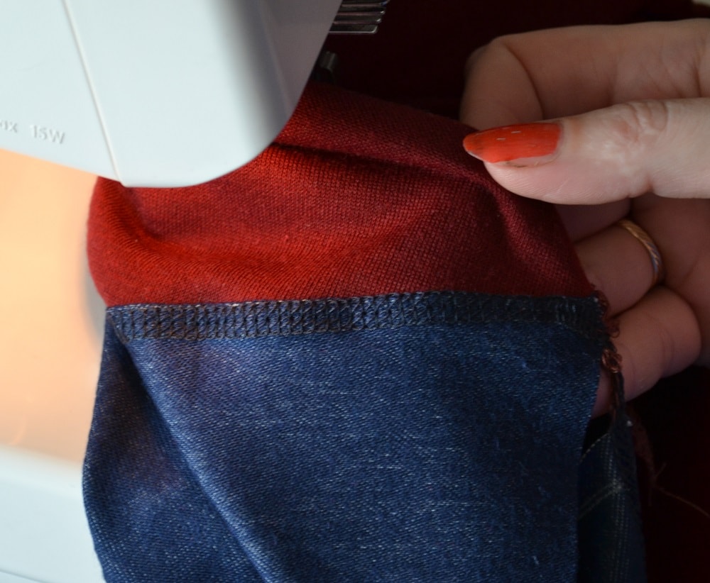 Flat seam stitch