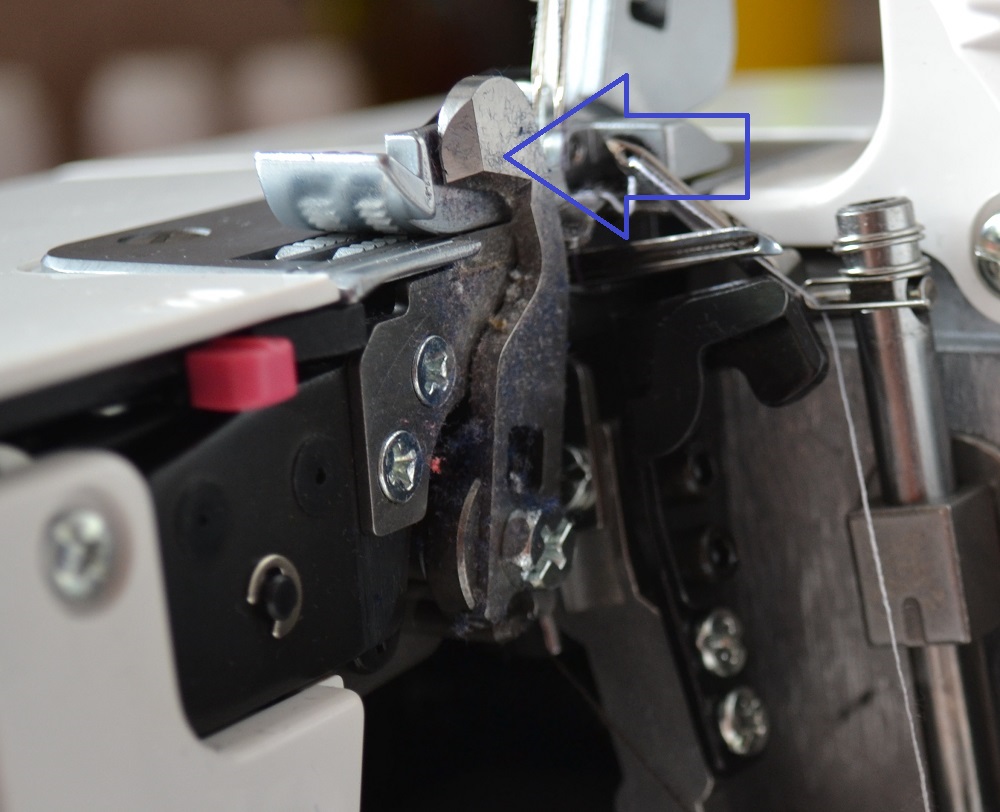 Knife of a serger