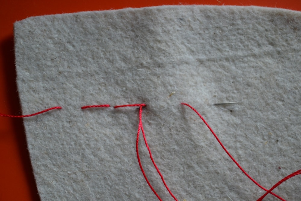 Backstitch sewing