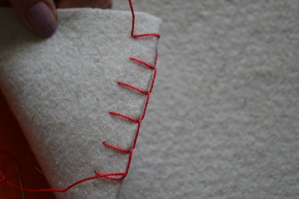 Overcast stitch must be look well on both sides