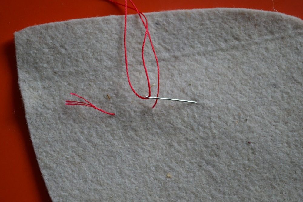 How make a basting stitch