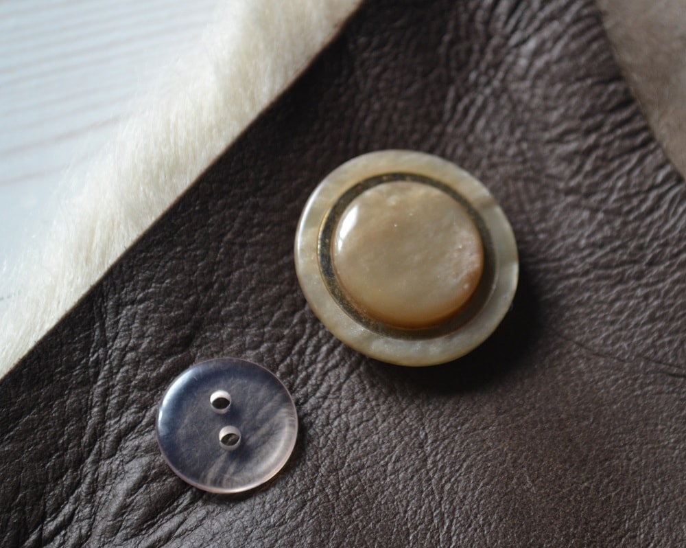 Big button and small flat button