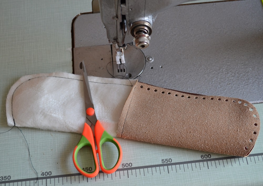 How to sew the lining of glasses case