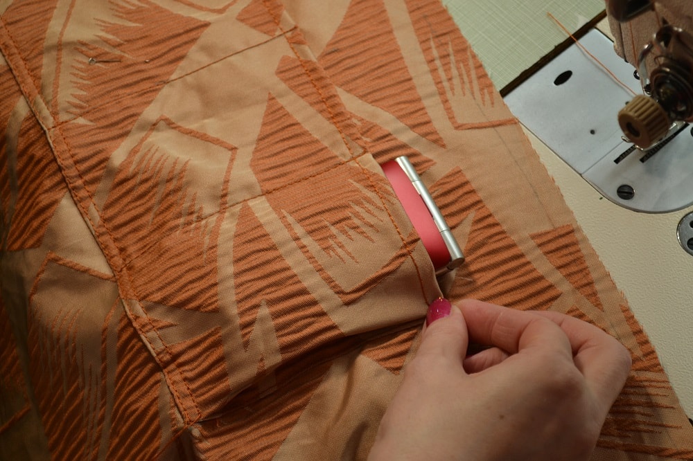 Lining with pockets for womens bag