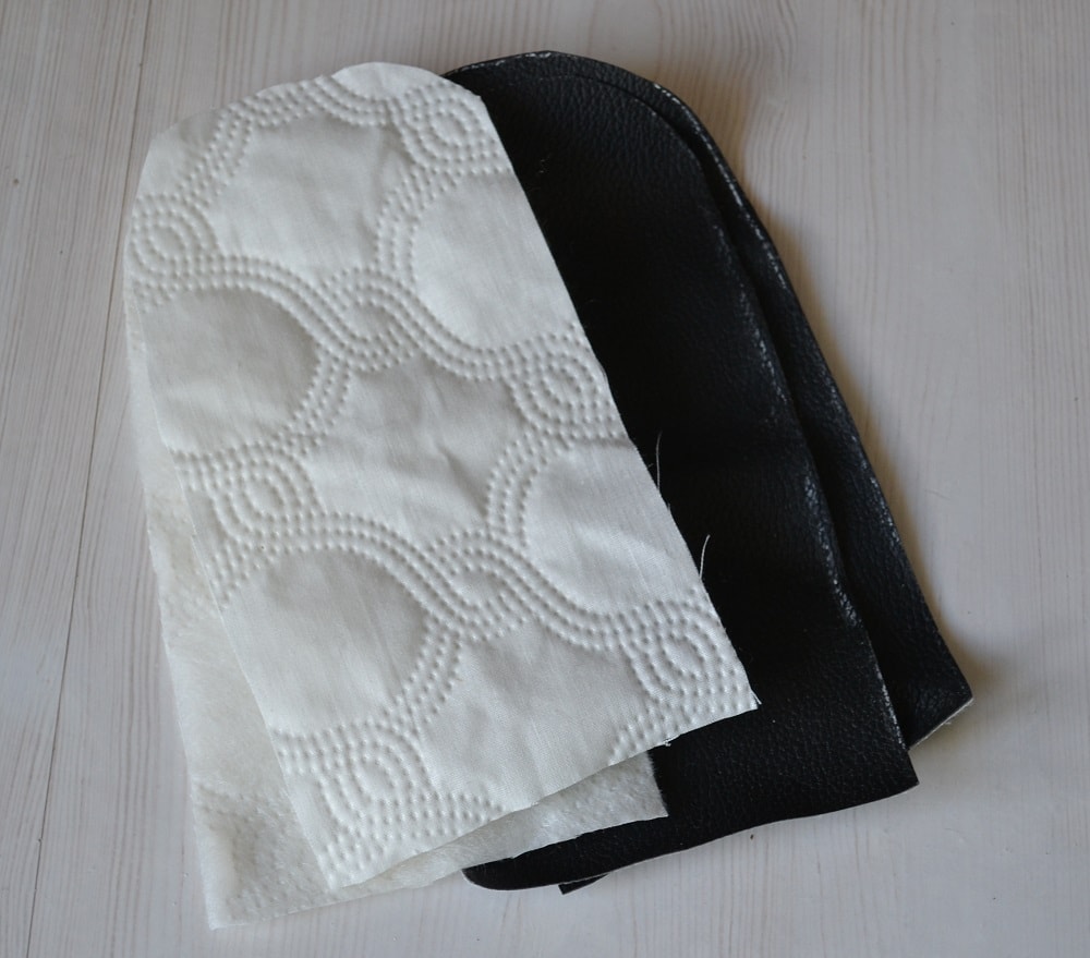 Making the pattern for sunglasses case