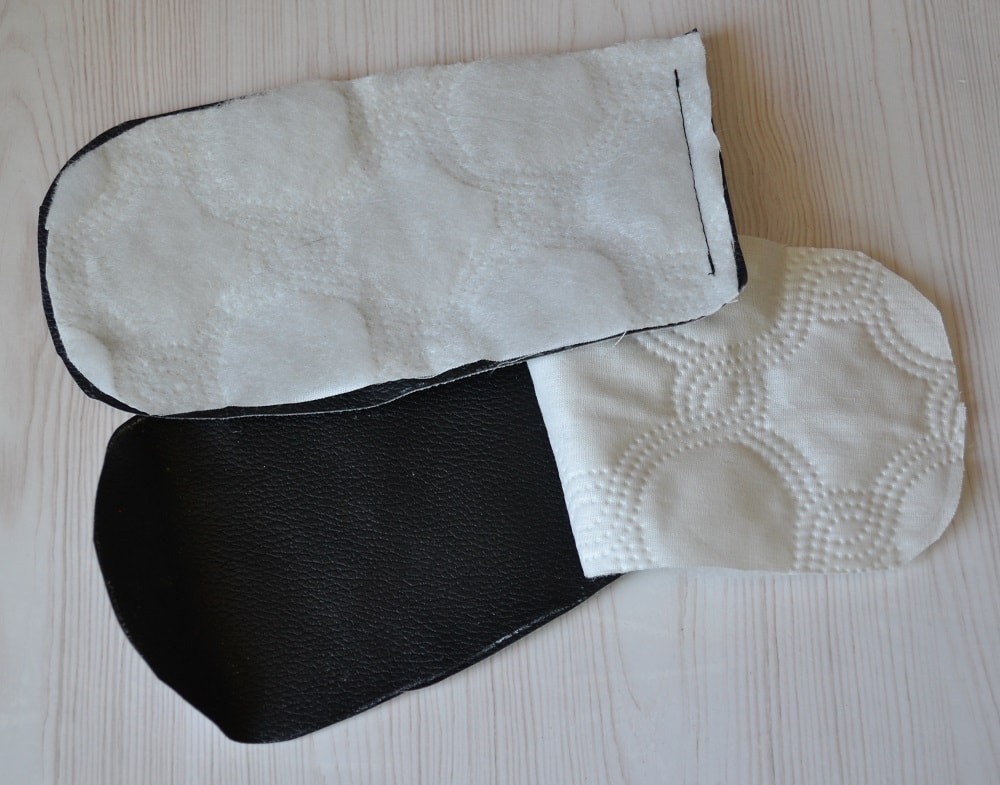 First steps of sewing a cover