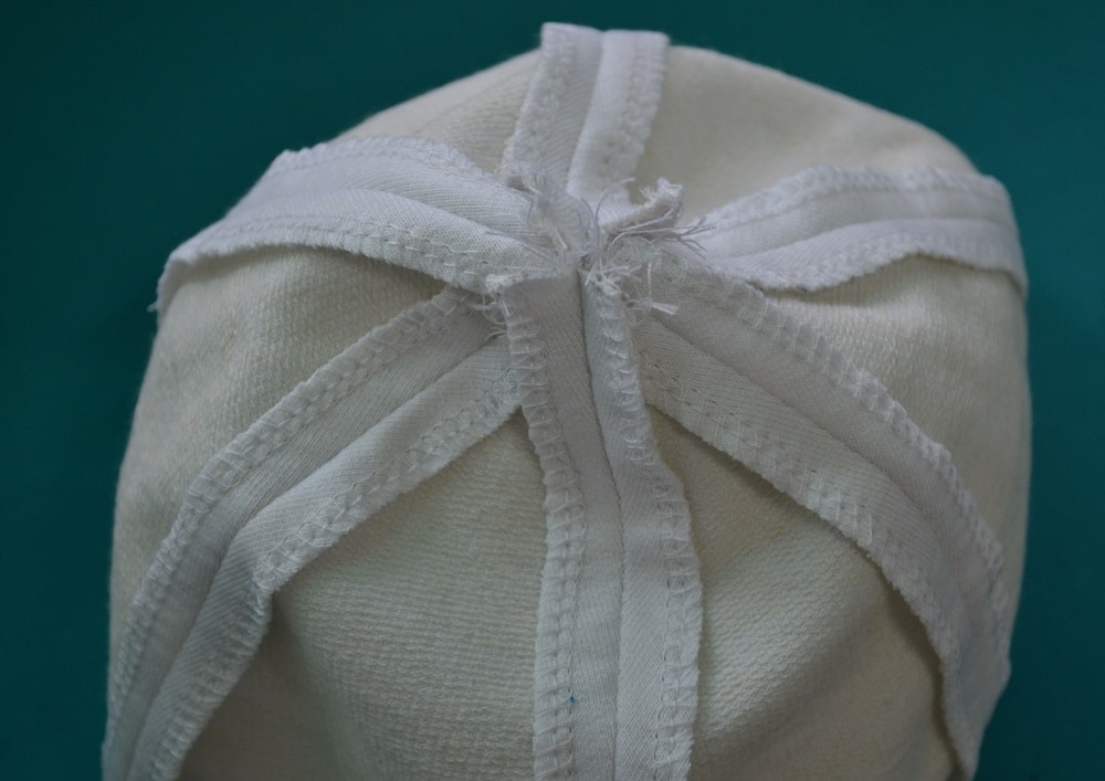Wrong side of knit cap