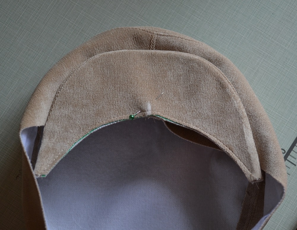 How to add the brim to the cap