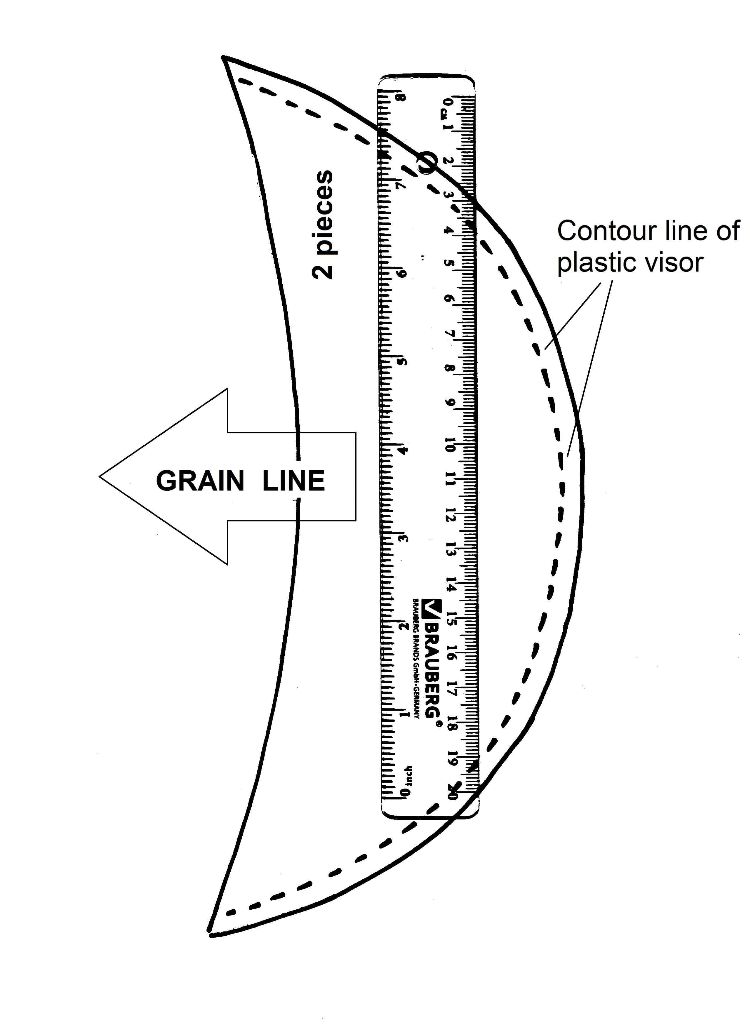 Pattern of visor