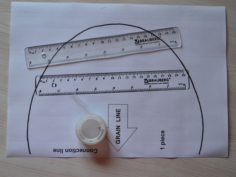How to print pattern of flat cap