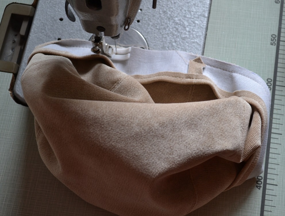 Now you can to sew this detail on sewing machine