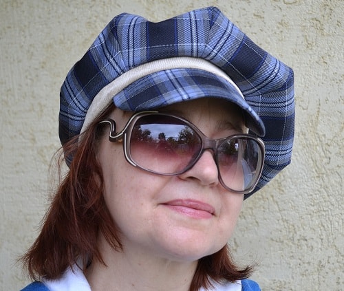 Newsboy cap tutorial with pattern