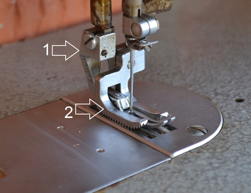Walking foot sewing machine