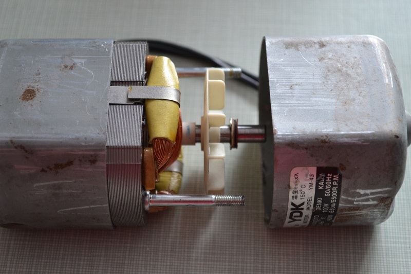 Half of housing a motor