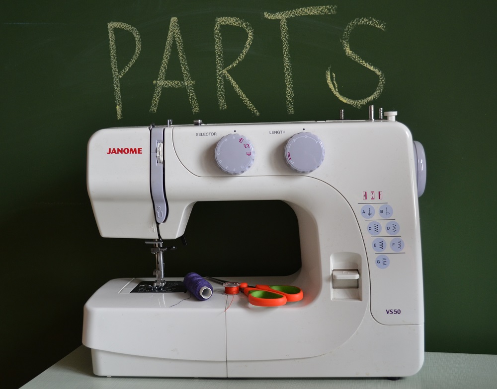 Principal parts of sewing machine