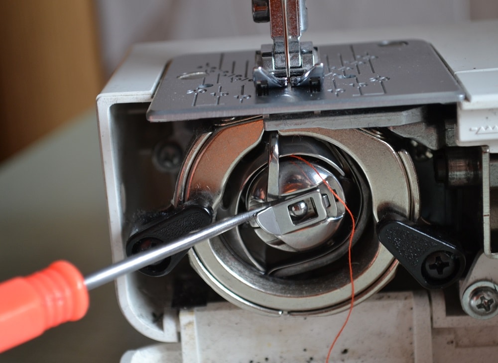 Lower (bobbin) treading