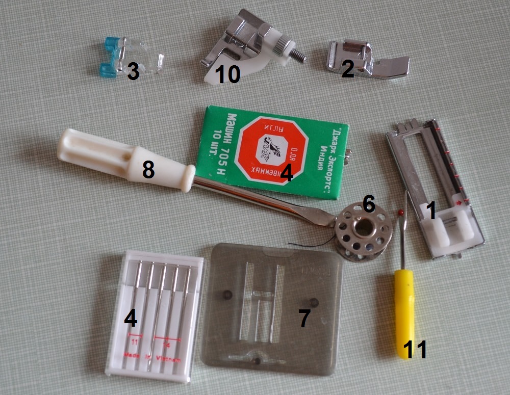Accessories and presser feet kit