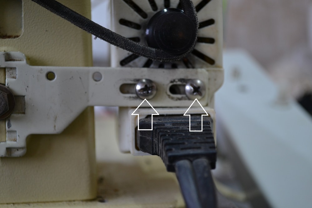 The belt tension of the electric motor
