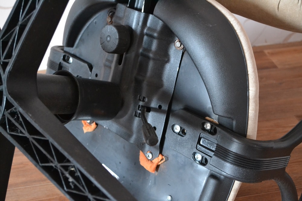 Adding new fabric to seat