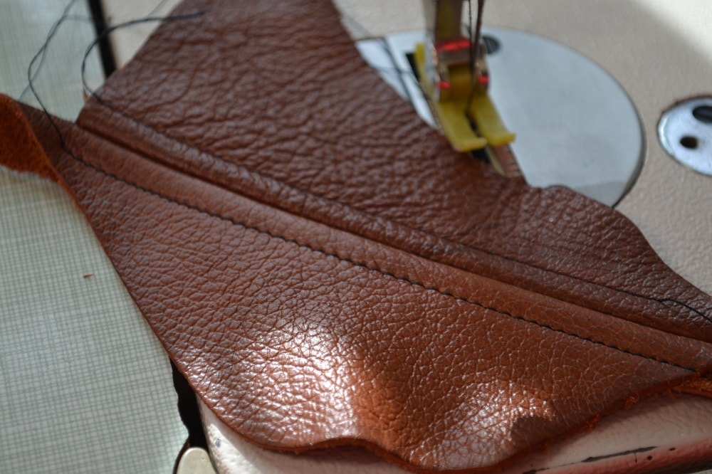 Tutorial for sewing with leather