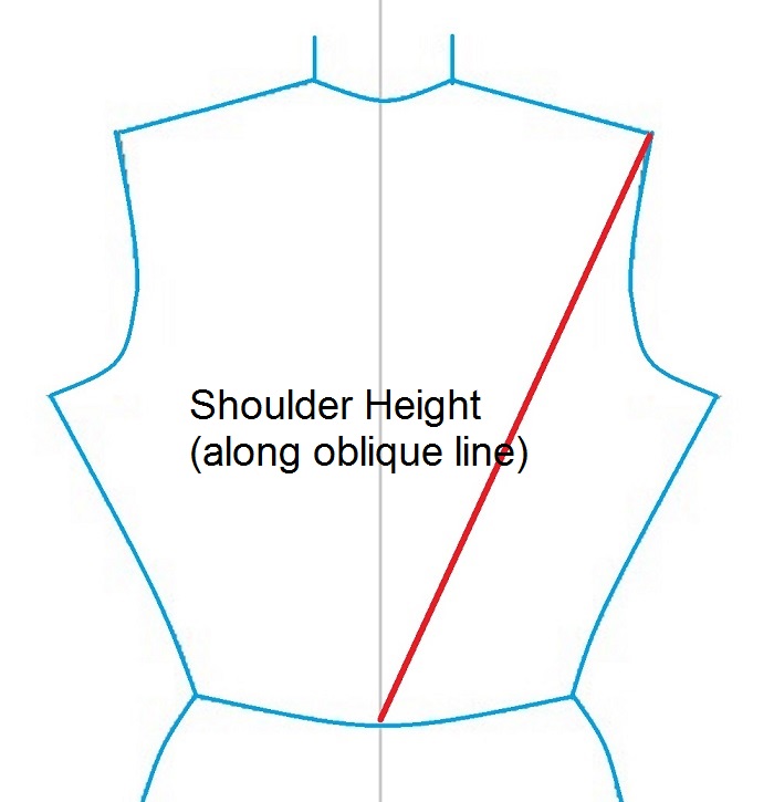 Shoulder height measuring