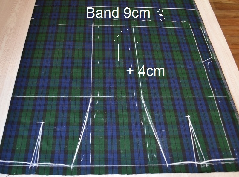 How to cut a waistband for skirt