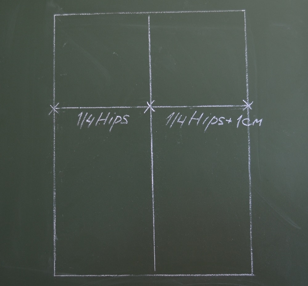 Drawing both vertical lines of frame