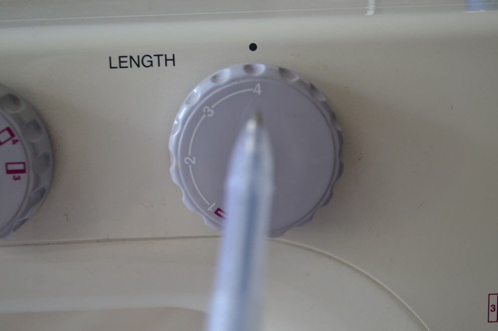 Set maximum stitch length and install a thick needle