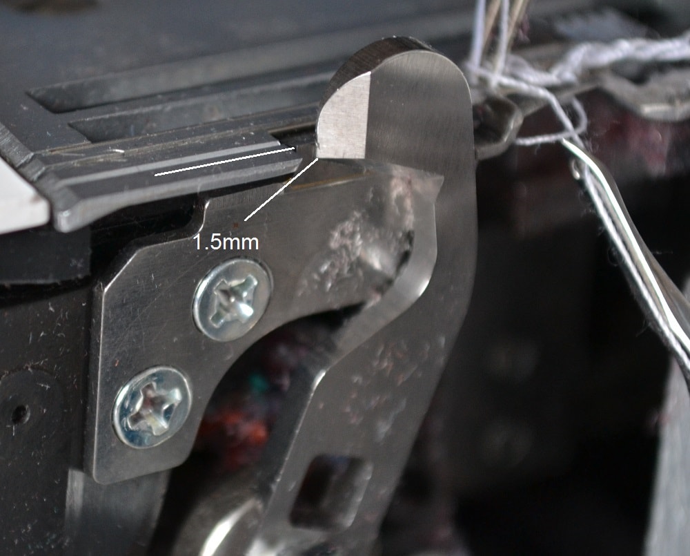 Two blades of modern serger