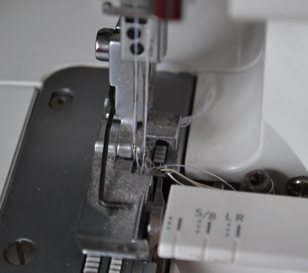 Serger with two needles