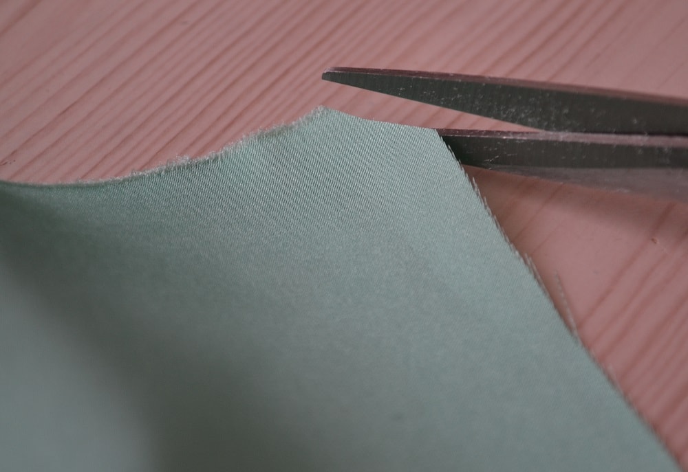 How to trim a corner of fabric