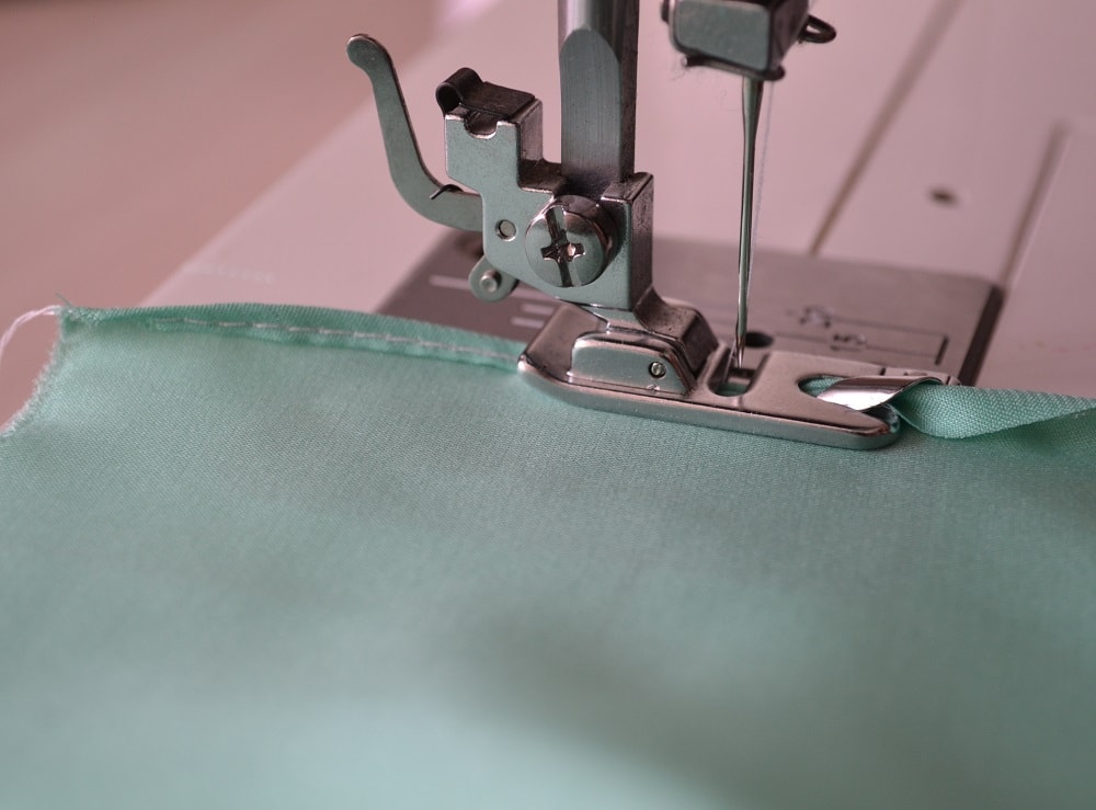 Hem using a rolled presser foot