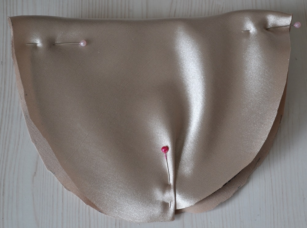 Pin fabric with the foam pad inside