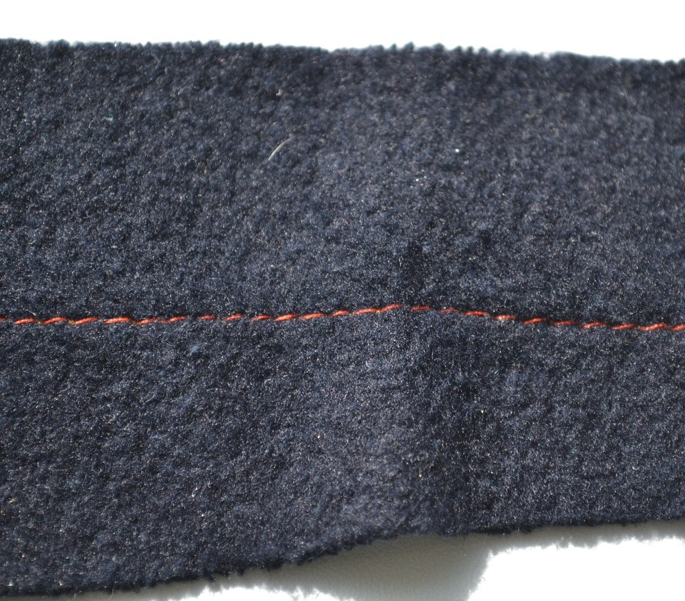 The top thread with normal tension