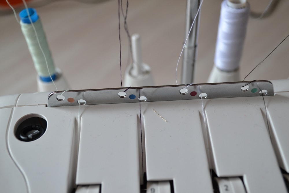 Threading a serger