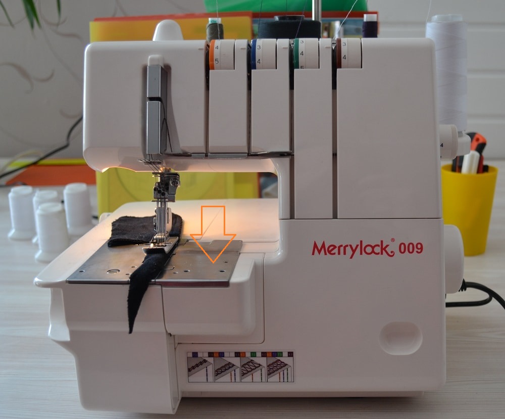 Working area of coverstitch machine