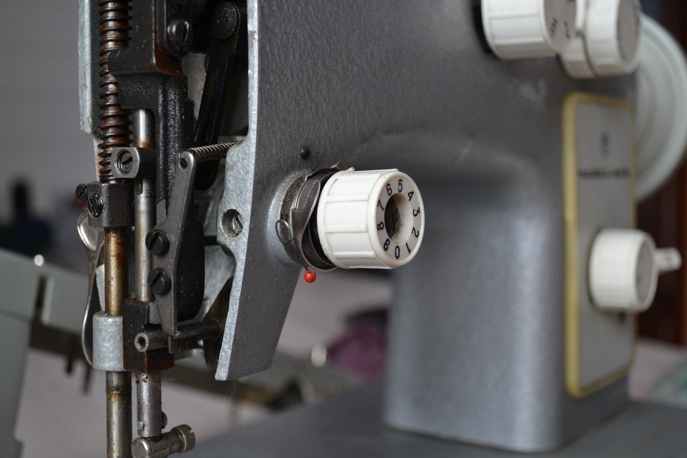 Old sewing machine tensioner