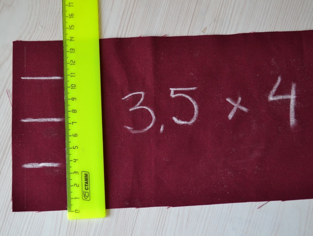 The width of strip of cuff