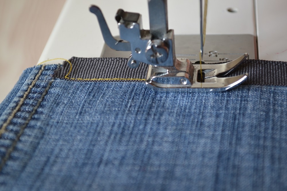Kick tape will be sewn with two stitch lines