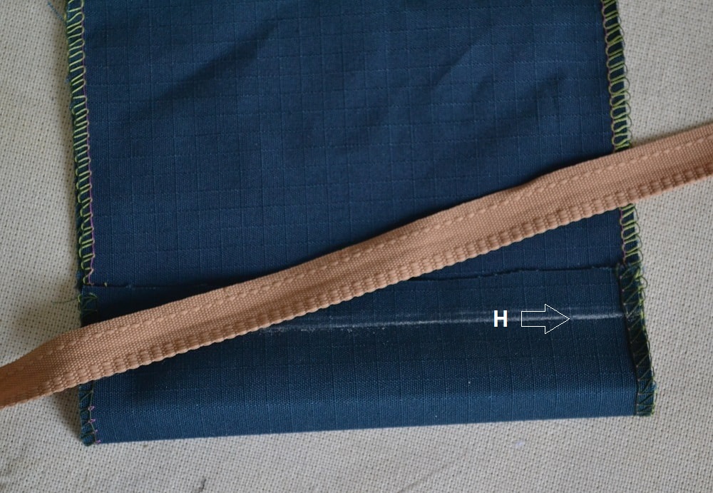 Kick tape is used for hemming a mens trousers