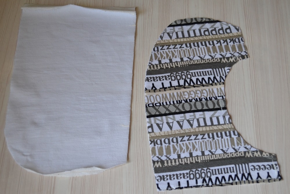 Parts of pocket with lining