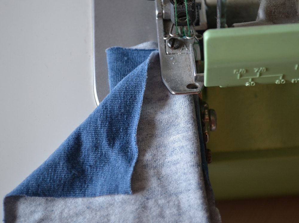 Serger with four threads