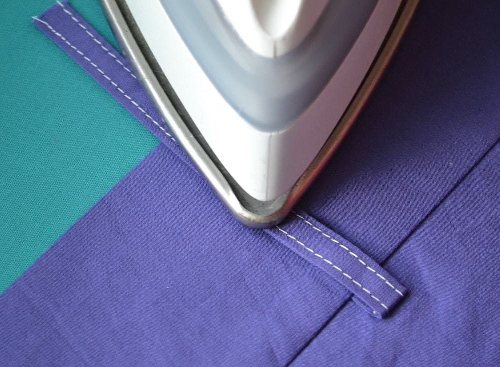How to iron the belt loops