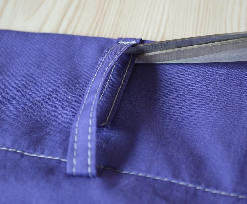 How to cut unnecessary inner pieces of belt loops
