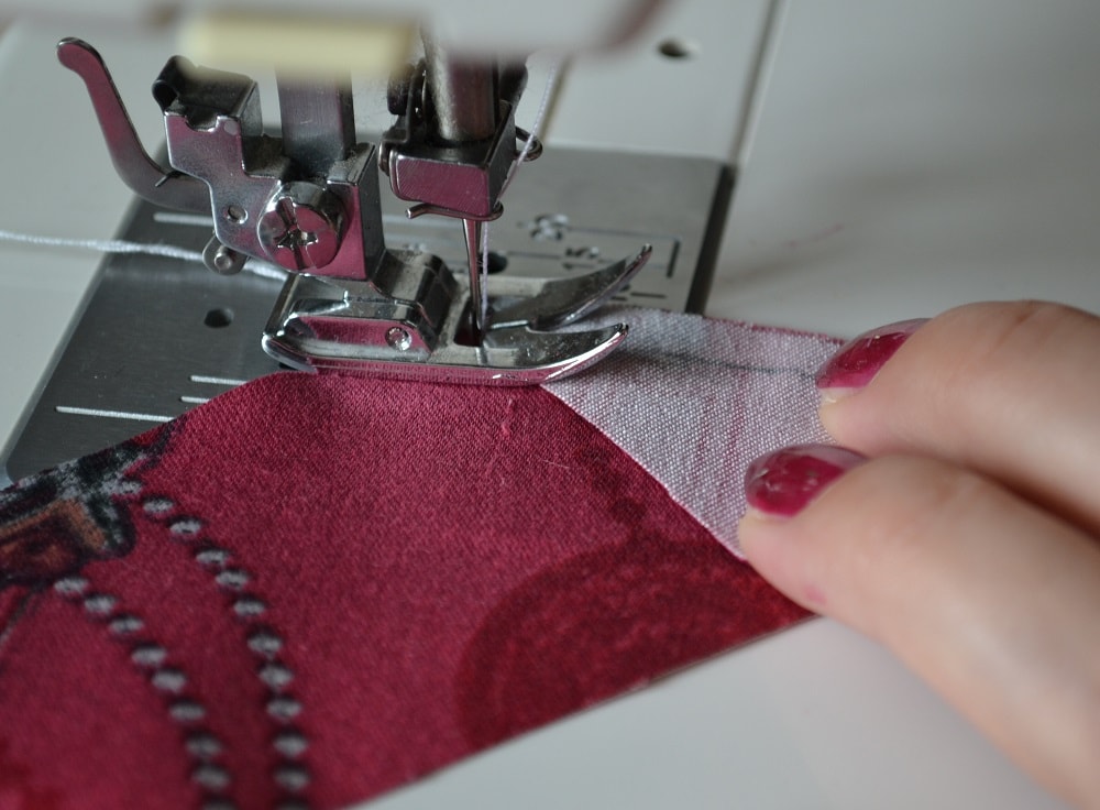 Now you need sew bias strips together