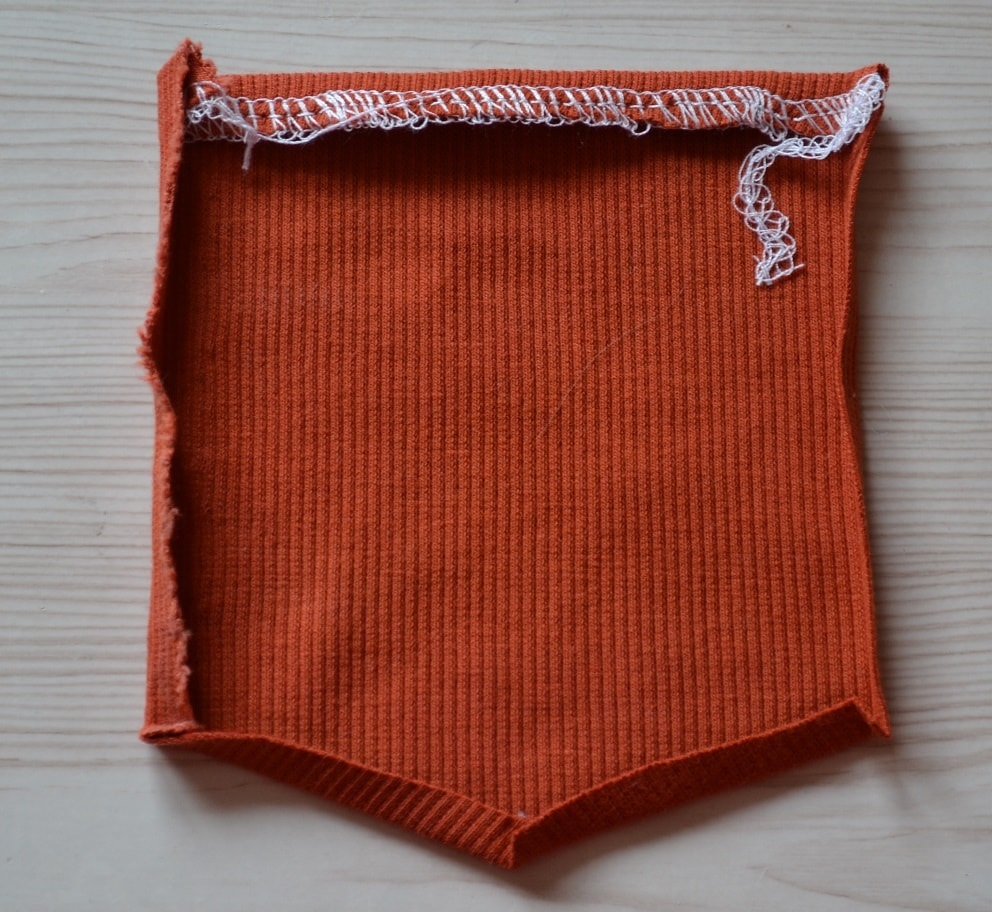 Fold and press other three sides of pocket