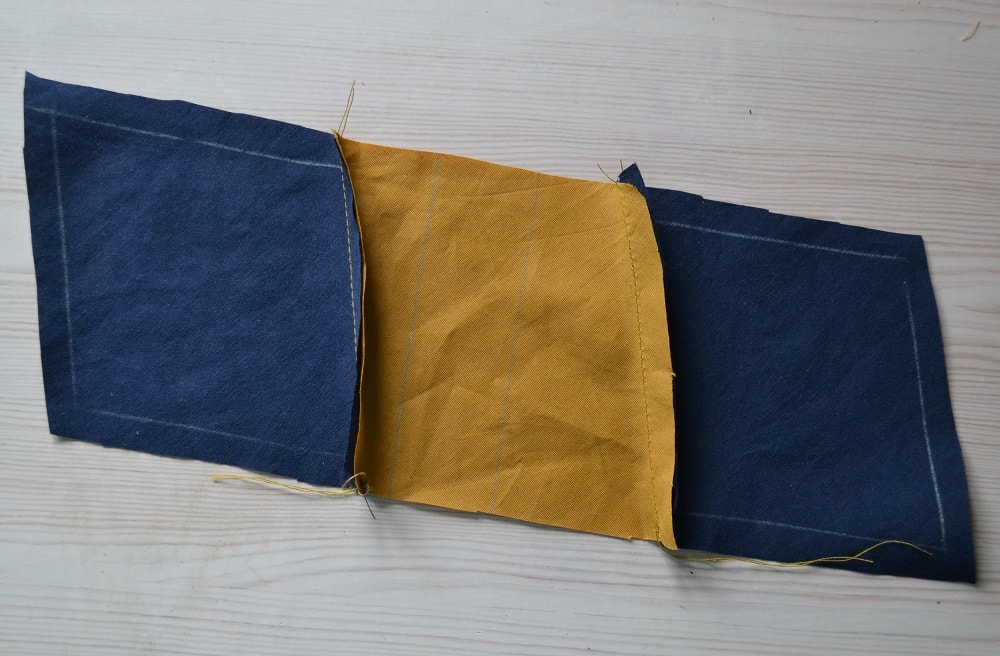 Sew all pieces of patchwork without offset them